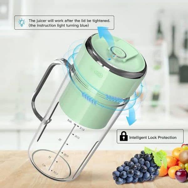 Portable Fruit Juicer with strow Rechargable (03145156658) 2