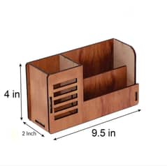 *Product Name*: 1 Pc Mobile Holder Wooden Desk Organizer