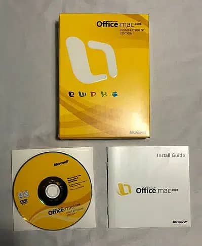 MICROSOFT OFFICE HOME 2008 FOR MAC 1