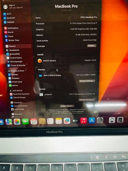 Macbook Pro A1707 Mid 2017 model 3