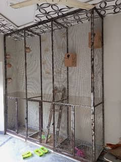 birds cage and breading boxes