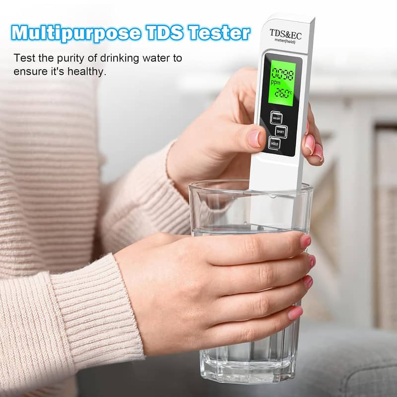 3 in 1 TDS Meter Digital Water Testing Kit Water Quality Tester Pen 0