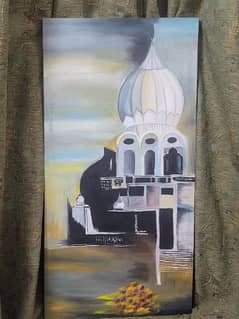 mosque oil painting