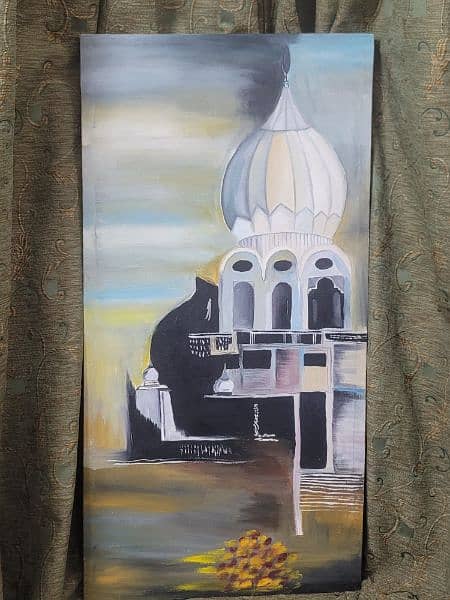 mosque oil painting 0