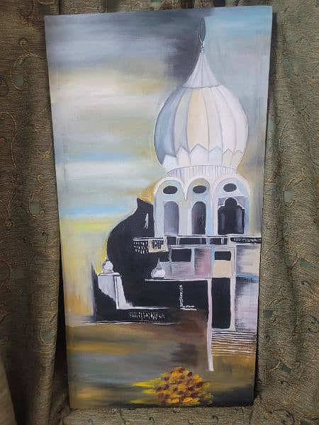 mosque oil painting 1