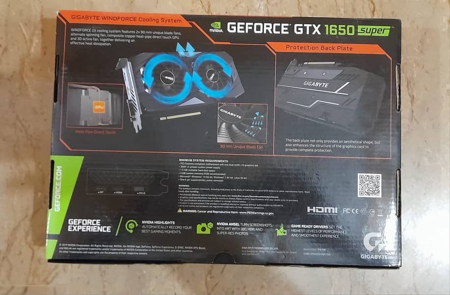 Graphics Card Gigabyte GTX 1650 Super - 37.5K 1