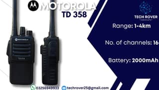 Walkie Talkie | Motorola | TD 358 | Wireless | Two Way Radio