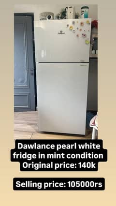 Dawlance Fridge Refrigerator 9191WB Avante + Cloud White