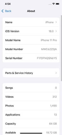 iphone 11 pro  64 G factory unlock 0