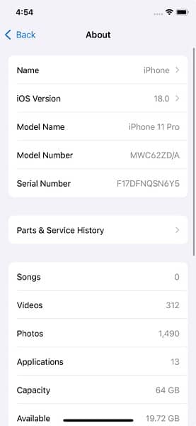 iphone 11 pro  64 G factory unlock 0