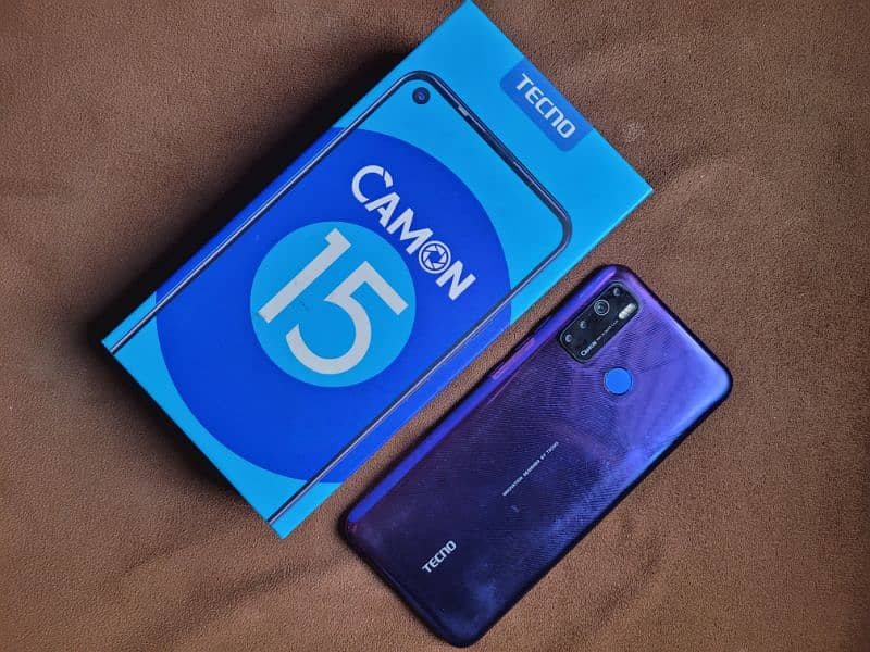 Tecno Camon 15 4/64 With Box Official PTA Approved 2