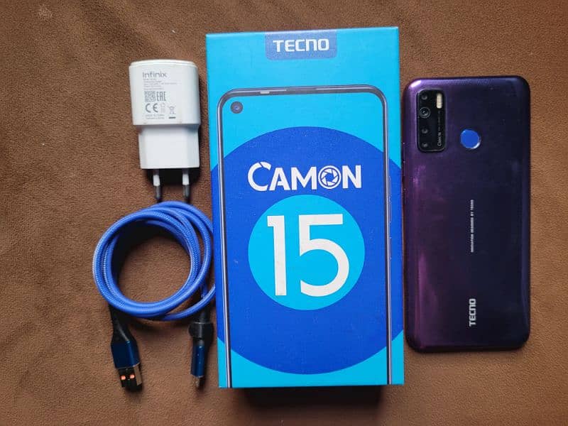 Tecno Camon 15 4/64 With Box Official PTA Approved 6