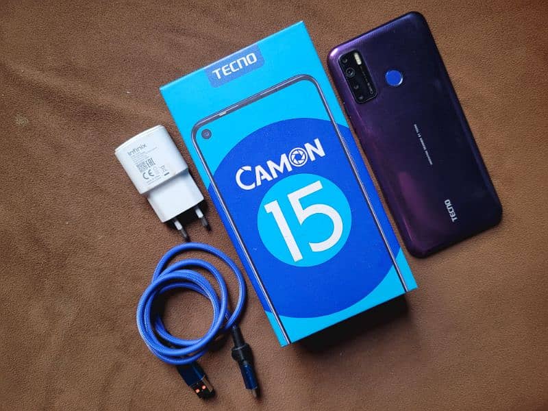 Tecno Camon 15 4/64 With Box Official PTA Approved 7