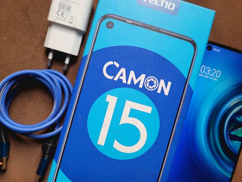 Tecno Camon 15 4/64 With Box Official PTA Approved 8