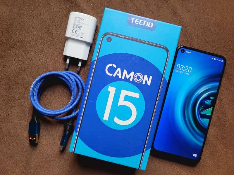 Tecno Camon 15 4/64 With Box Official PTA Approved 9