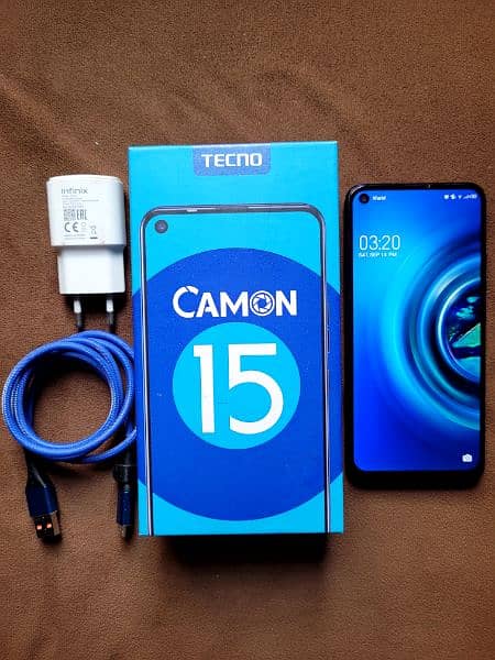 Tecno Camon 15 4/64 With Box Official PTA Approved 10