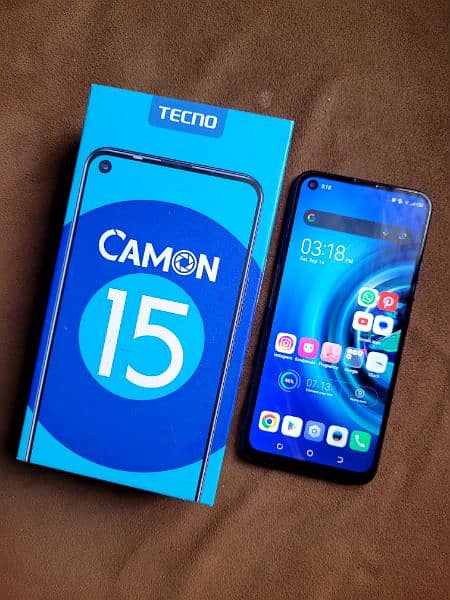 Tecno Camon 15 4/64 With Box Official PTA Approved 12