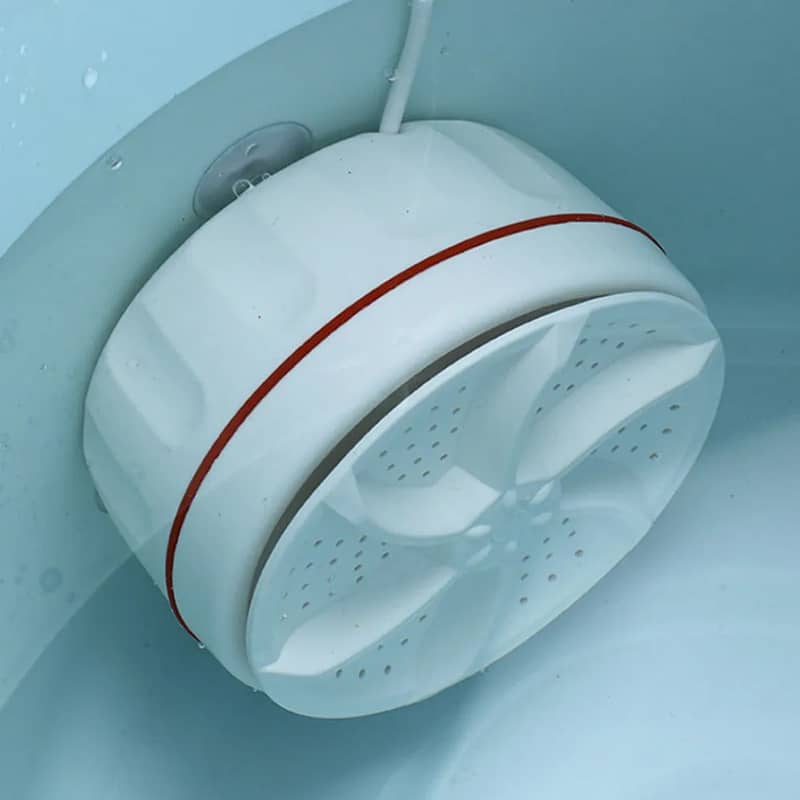 Mini Portable Washing Machine Ultrasonic Turbine Wash USB Dishwasher 4