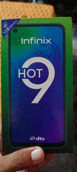 Infinix Hot 9 4 128 with box far sale urgent 1