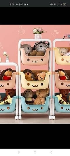 kids storage toy trolley for children imported