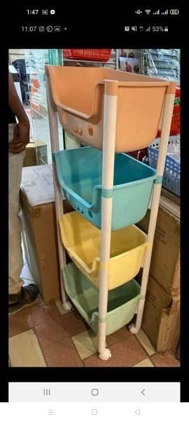 kids storage toy trolley for children imported 3