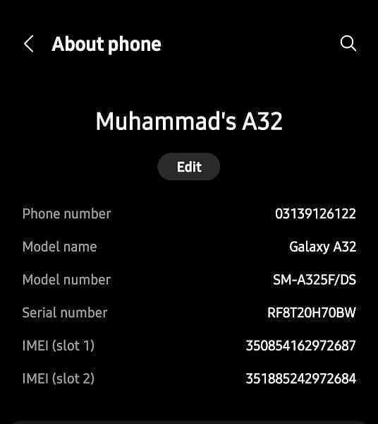 Samsung A32 (6GB Rom ,128GB Ram) 7