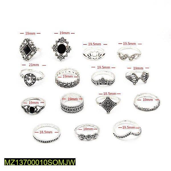 15 PCs trainding rings pack for girls 1