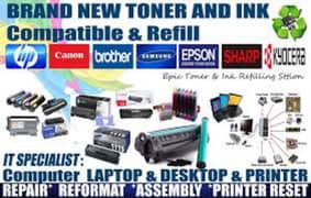 Printers Cartridge all toner Refilling 35% discount