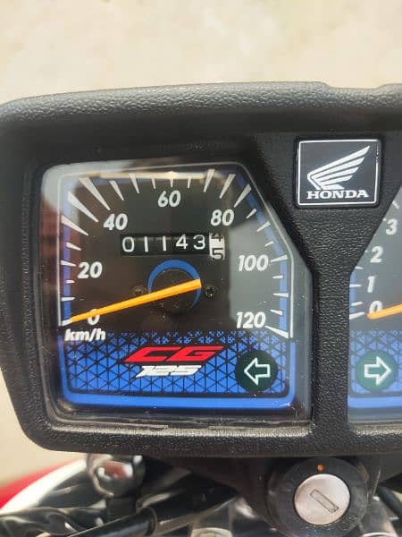 Honda CG 125 2024 lash candishan hi 1143. KM used only 6