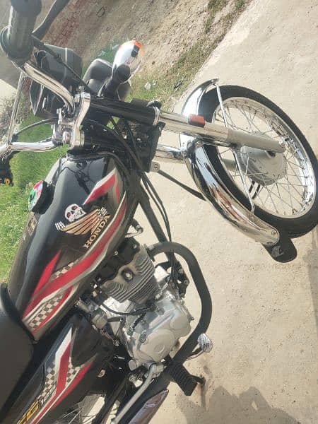 Honda CG 125 2024 lash candishan hi 1143. KM used only 9