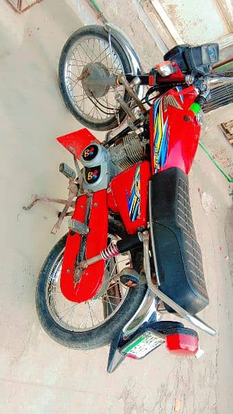 Honda 125 Red Color Total Genuine for sale in Faisalabad 6