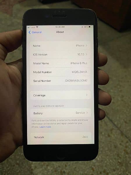 Iphone 8 Plus 64GB Officail PTA Approved 10/10 Neat Condition Original 6