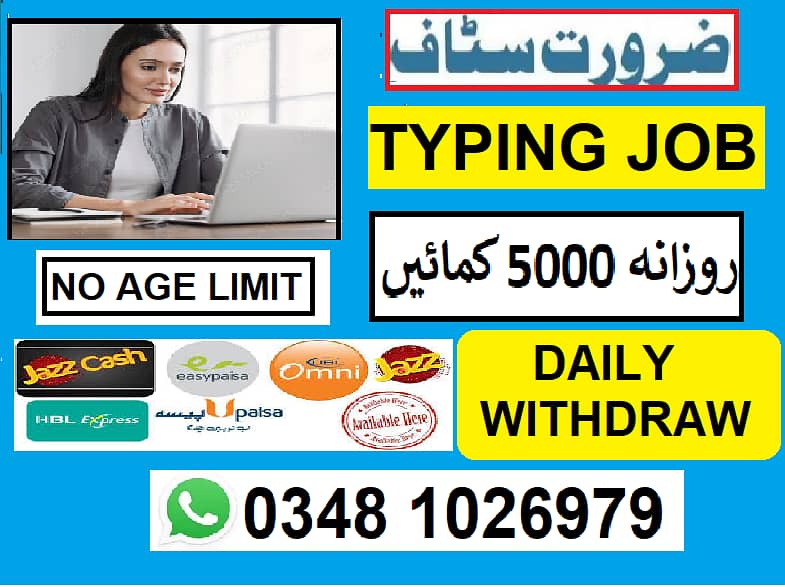 Home Based Online job Available 0