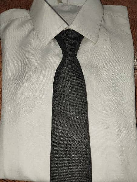 3 piece suit | size 26 | dark grey |  with tie and shirt. 5