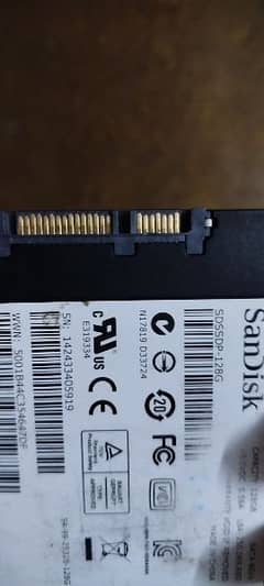 stores temporary data SSD 128 GB