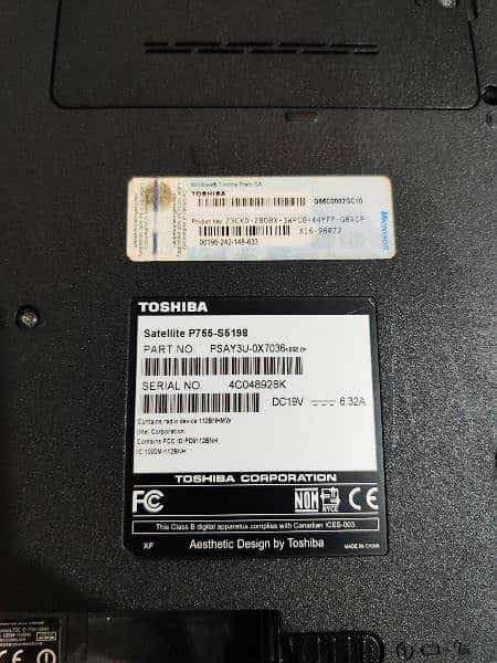 Toshiba Laptop i7/ 2nd gen /8Gb RAM/128GB SSD 6