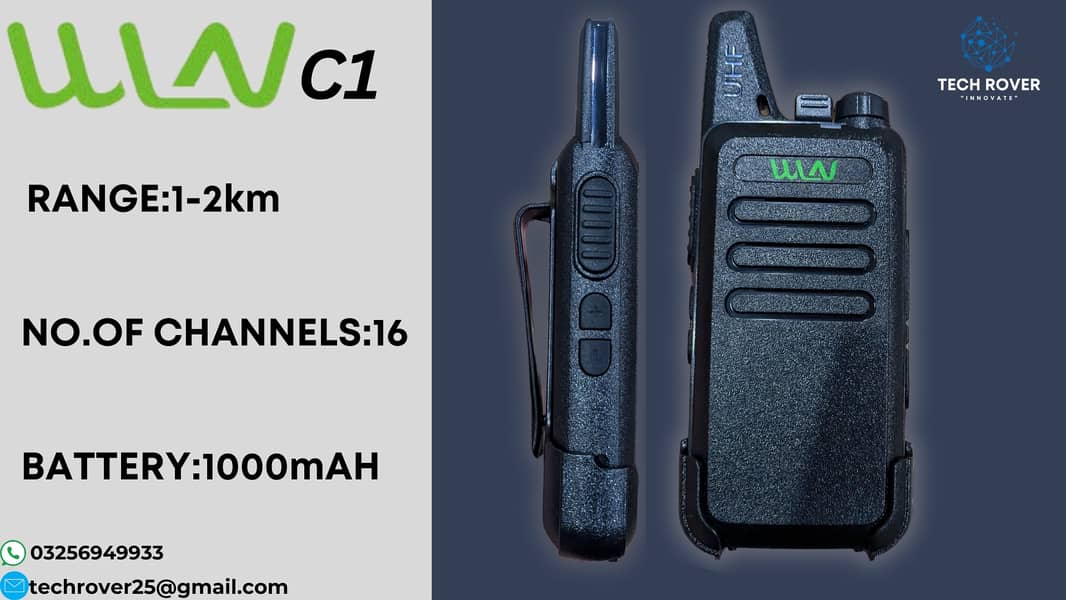 Walkie Talkie | WLN | C1 | Wireless | Two Way Radio 0