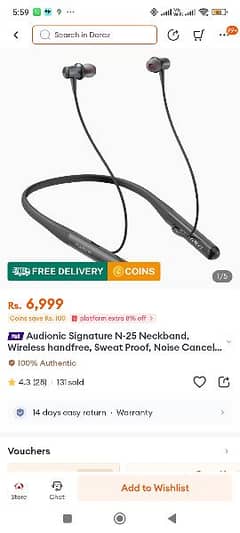 Audionic Signature N25 Neck band Bluetooth Headset