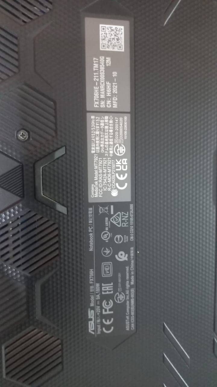 ASUS TUF F17 LAPTOP  FX706HC 5