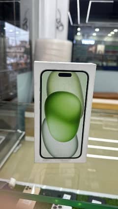 iPhone 15 plus JV 128GB box pack green colour