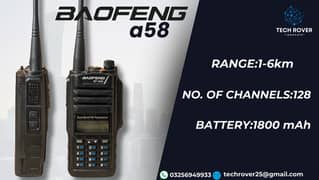 Walkie Talkie | Baofeng | A58 | Wireless | Two Way Radio