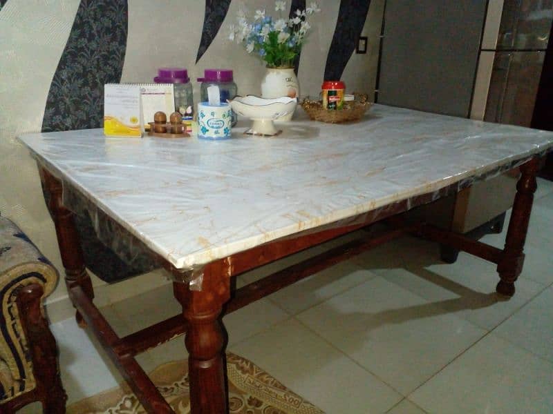 6 seater sheesham dining table 0