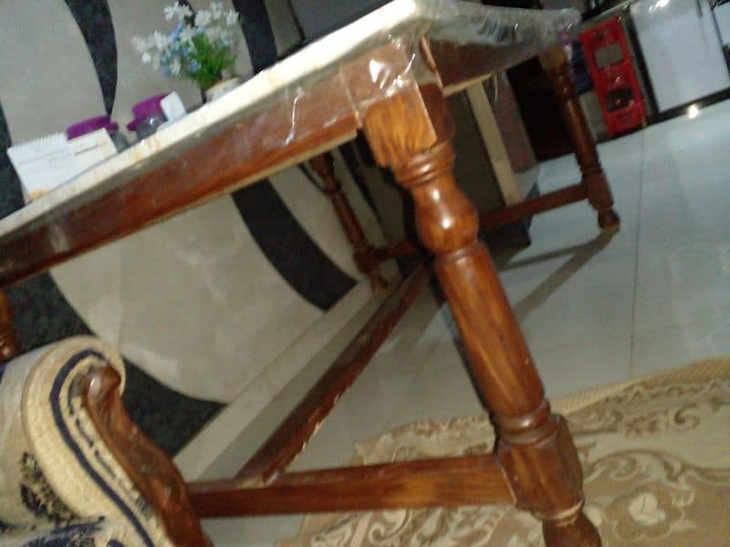 6 seater sheesham dining table 3