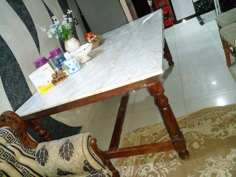 6 seater sheesham dining table 4