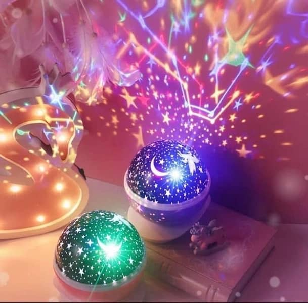 Night Light Star Lamp Starry Sky Projector Baby Light 360° Rotation 2