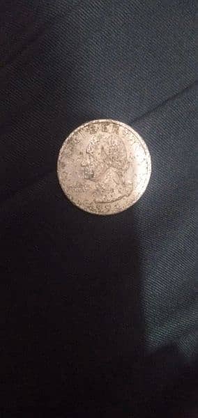 USA coin very antique coin one quartar dollar 1