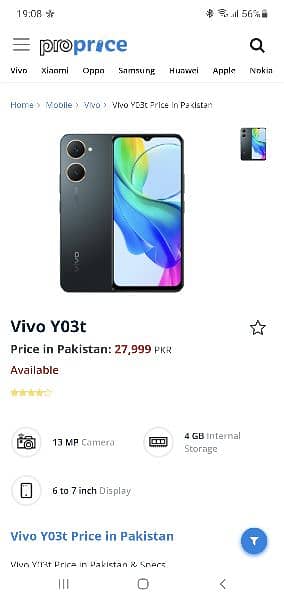 vivo yet 4/64  just box open 9