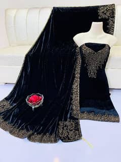 Fabric: Original 9k velvet
     Shirt Along with Heavy border Dupatta