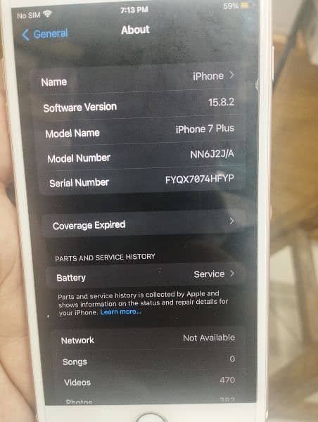 iphon 7 plus 128gb non PTA Jv condition 10/10 batry health 72 4