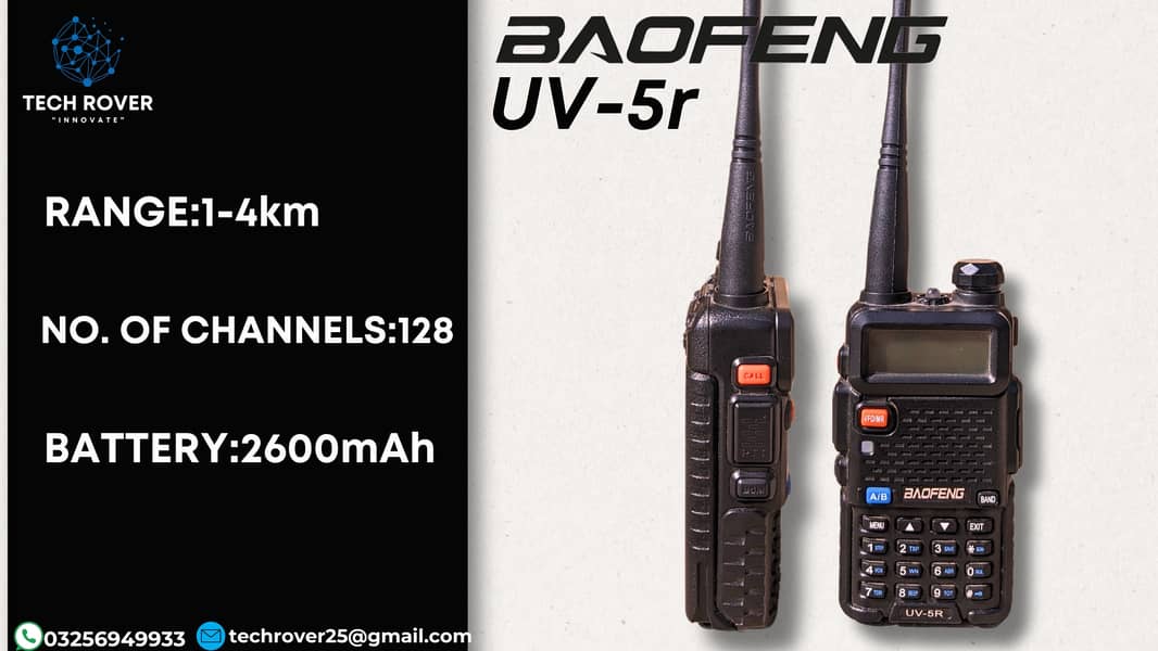 Walkie Talkie | Baofeng | UV-5r | Wireless | Two Way Radio 0